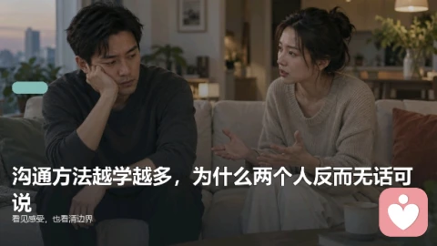 沟通方法越学越多，为什么两个人反而无话可说