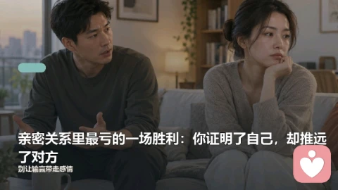 男女关系里最亏的胜利:你证明了自己,却推远了对方
