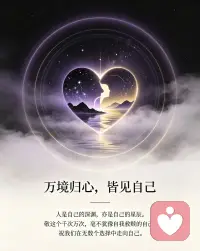 “万境归心，皆见自己”
人是自己的深渊，亦是自己的星辰。敬这个千次万次，毫不犹豫自我救赎的自己.
祝我们在无数个选择中走向自己。
