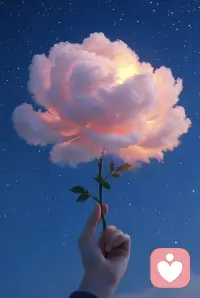 我们心里，也藏着一朵云做的花🌷
很多情绪不会消失，只是安静地存放在心底。
允许自己脆弱，允许慢慢绽放。
不必急着痊愈，好好接纳每一个当下的自己。