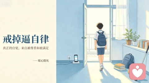 戒掉“逼自律”：青春期孩子主动放下手机，从来不靠自制力