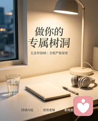 不用勉强自己凡事都自己消化。
找一个安全的树洞，好好释放一次