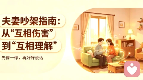 夫妻吵架指南：从“互相伤害”到“互相理解”