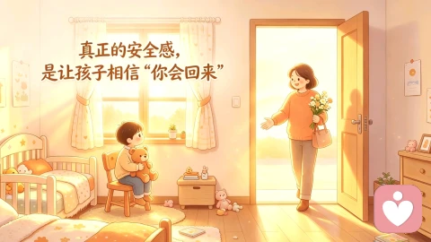 真正的安全感,是让孩子相信“你会回来”