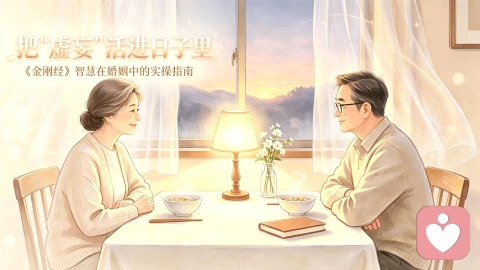 把“虚妄”活进日子里——《金刚经》智慧在婚姻中的实操指南