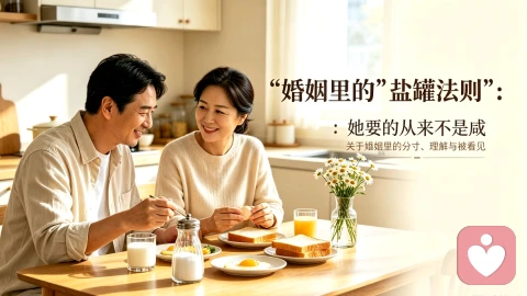 婚姻里的“盐罐法则”:她要的从来不是咸