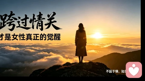 跨过情关，才是女性真正的觉醒