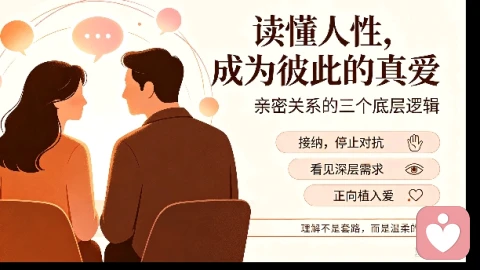 读懂人性的3个底层逻辑，你就能成为任何人的“终身真爱”
