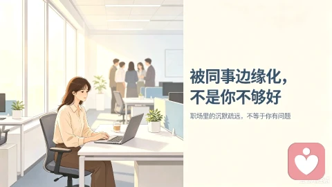 被同事边缘化,不是你不够好,只是不必强行合群