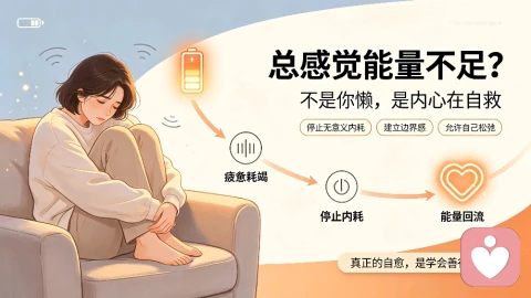 总感觉能量不足、身心疲惫?不是你懒,是内心在自救