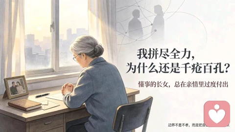 被亲情绑架的长女:拼尽全力付出,为何结局千疮百孔
