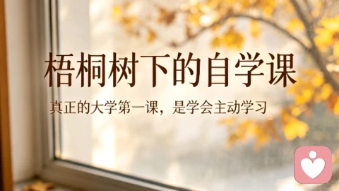 梧桐树下的自学课