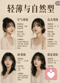 💇‍♀️看完《刘海心理学》，终于懂了我那薛定谔的发际线——剪刘海=开盲盒，tony老师才是心理医生吧😂配图