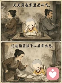一个小小的家庭！