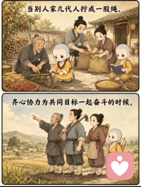 一个小小的家庭！