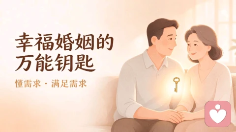 幸福婚姻的万能钥匙:懂需求、满足需求