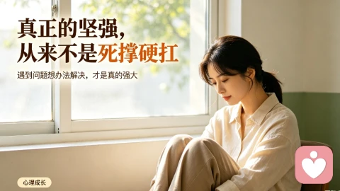标题：硬扛不等于坚强，解决问题才是