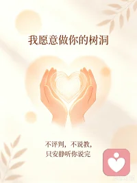 成年人的疲惫，大多是心里装了很多话，却找不到一个可以安心倾诉的人。
不必逼着自己一直坚强，你的情绪，值得被好好接住。
在这里，可以卸下伪装，安心说出心底的烦恼与迷茫。
我在这里安静倾听，陪你梳理情绪，慢慢与自己