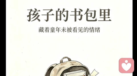 孩子的书包里，装的是一生的情绪