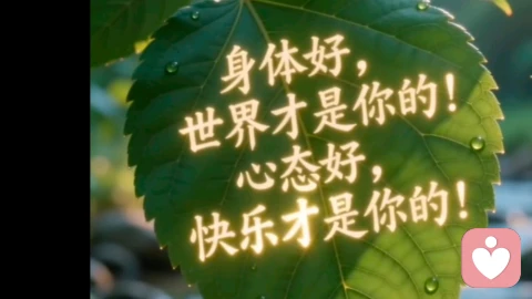 清晨看见太阳的那一刻， 身体健康是福，心情舒畅是寿