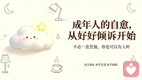 成年人的自愈，从好好倾诉开始