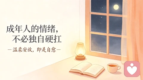 慢慢长大之后才明白，成年人的世界，从来都没有真正的轻松。我们学会了伪装情绪，学会了遇事沉默，学会了把所有委屈和疲惫，都悄悄藏在心底，独自消化。白天我们是懂事的大