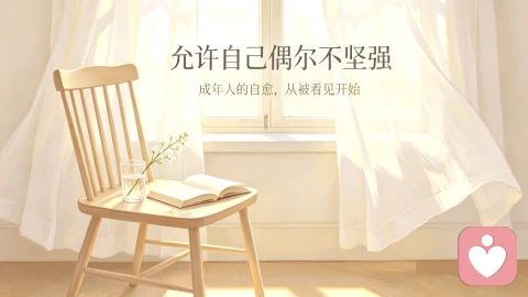 成年人最大的自愈:允许自己偶尔不坚强