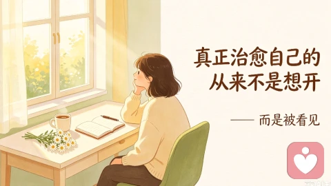 真正治愈自己的从来不是想开,而是被看见