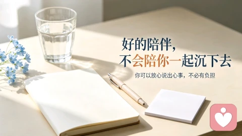 好的陪伴,不会陪你一起沉下去