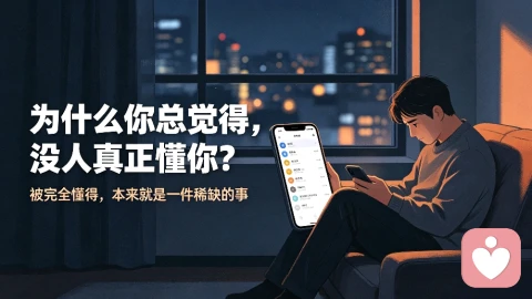 为什么你总觉得,没人真正懂你?