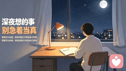 深夜想的事，别急着当真