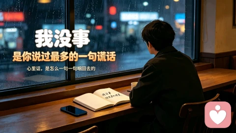 \"我没事\",是你说过最多的一句谎话