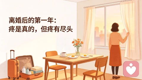 离婚后的第一年:疼是真的,但疼有尽头