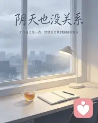 今天是阴天，光线暗暗的，心里也好像跟着慢了下来。

其实阴天不一定需要被治愈，情绪也不一定总要立刻好起来。

有时候，我们只是需要一个安静的角落，允许自己把心事轻轻放一放。

阴天也没关系，低落也没关系。
你可以慢一点，软一点，给自己一点时间，让情绪慢慢落地。🌧️