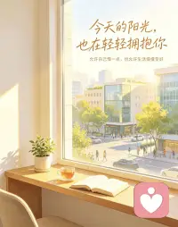今天阳光明媚，
太阳光透过窗户金灿灿的，
外面的城市一片生机昂扬。

愿你今天有光，
也有安放情绪的地方。
慢慢来，你正在认真生活。❤️

#心理陪伴 #情绪安放 #治愈时刻