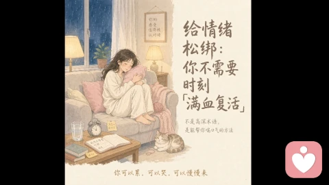 给情绪松绑:你不需要时刻\"满血复活\"\n\n给情绪松绑:你不需要时刻满血复活