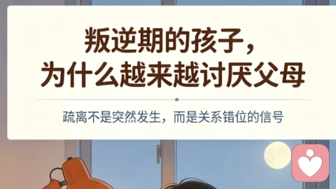 叛逆期的孩子,为什么越来越讨厌父母