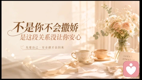 不是你不会撒娇,是这段关系没让你安心
