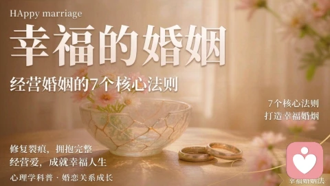 结婚多年，为什么你感觉不到幸福？《幸福的婚姻》给出了这7个答案\n\n
