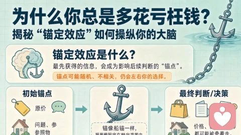为什么你总是多花冤枉钱?揭秘“锚定效应”如何操纵你的大脑