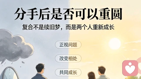 《分手后是否可以重圆:复合不是续旧梦,而是两个人重新成长》