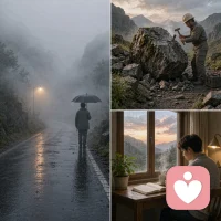 生命是一场没有彩排的演出，困惑与难题是其中不可或缺的篇章。它们不是来打败我们的，而是来完整我们的。每一段迷茫的路，都是通向自我的必经之路；每一个难解的题，都是灵魂成长的阶梯。当我们学会与困惑共舞，在难题中沉淀，在不顺心中觉醒，我们终将明白：那些打不倒我们的，必使我们更强大；那些困住我们的，终将成为我们飞翔的天空。