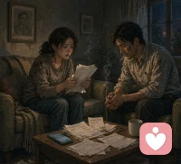 请允许自己有情绪。 
恐惧、愤怒、委屈、崩溃——这些都不是你的错。面对巨额债务，没有人能真正做到云淡风轻。你不需要强迫自己“懂事”，也不需要因为发了脾气而过度自责。情绪是信号，它在告诉你：这件事对你很重要，你很在乎这个家。