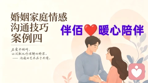 婚姻家庭情感沟通技巧案例四