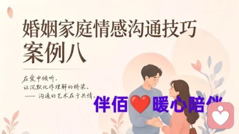 婚姻家庭情感沟通案例八:非暴力沟通四步法——从“你总是”到“我感到”