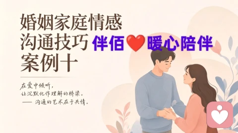 婚姻家庭情感沟通技巧解析案例十:情绪急救——当家庭冲突一触即发时的降温技术