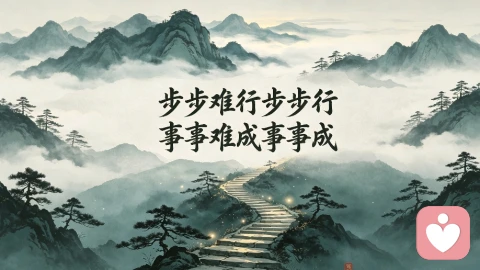 步步难行步步行,事事难成事事成