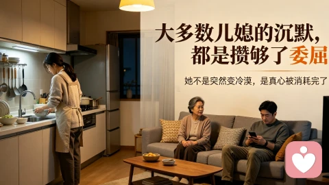 大多数儿媳的沉默，都是攒够了委屈