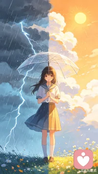 情绪就像天气，你无法控制天气，但可以带伞。