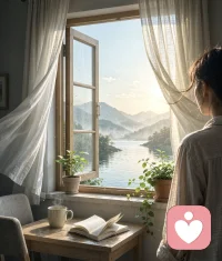 你以为永远跨不过去的那道坎，直到某个清晨推开窗，风拂过脸颊的瞬间突然明白，困住你的从不是问题本身，而是你不肯放过自己的执念。 

——［艾茜语录］
